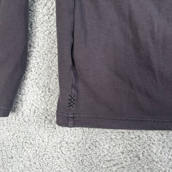 Rhone Hoodie Mens Medium Gray Henley Pullover French Terry Sweatshirt Sweater - Picture 8 of 12